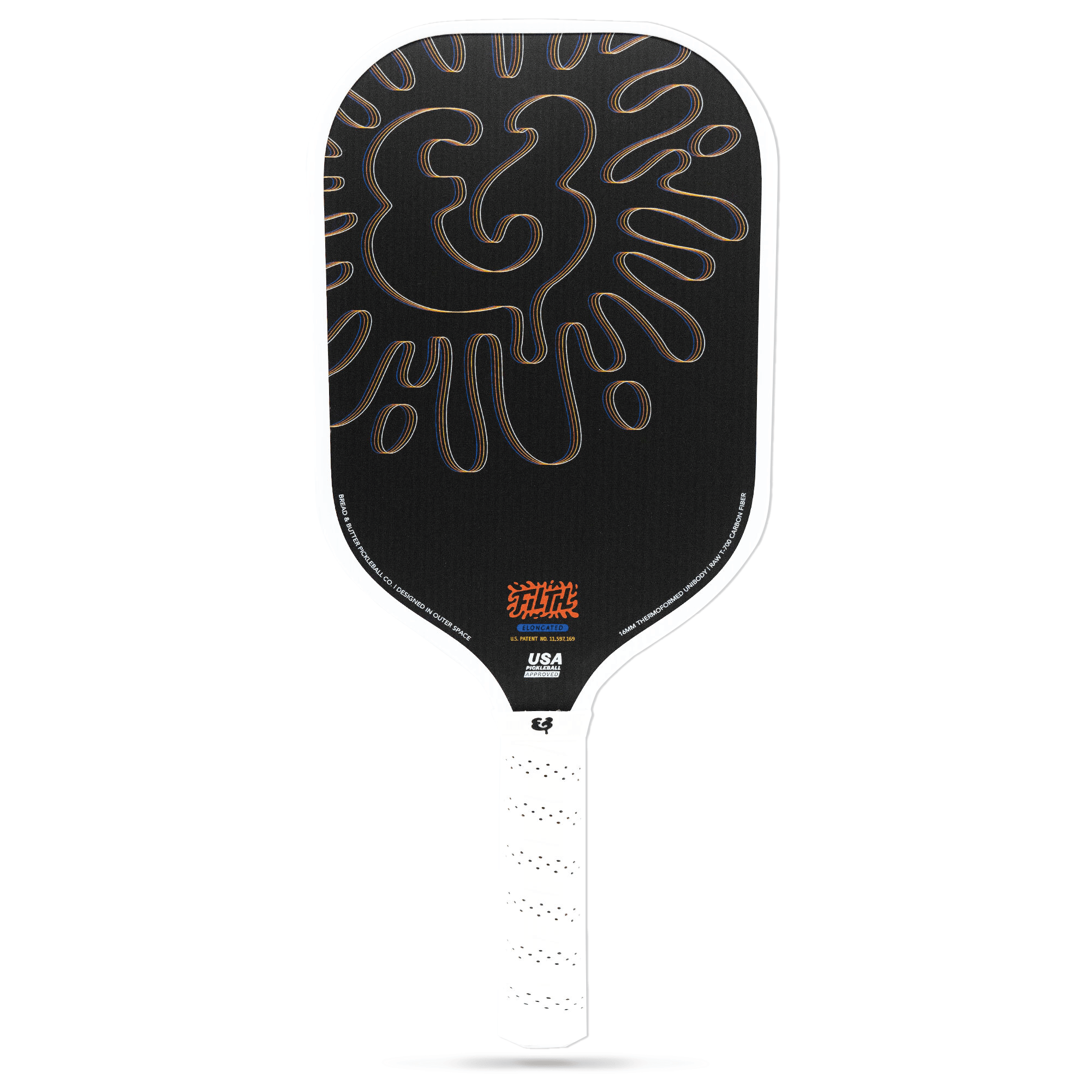 Bread & Butter Filth 16mm Elongated pickleball paddle