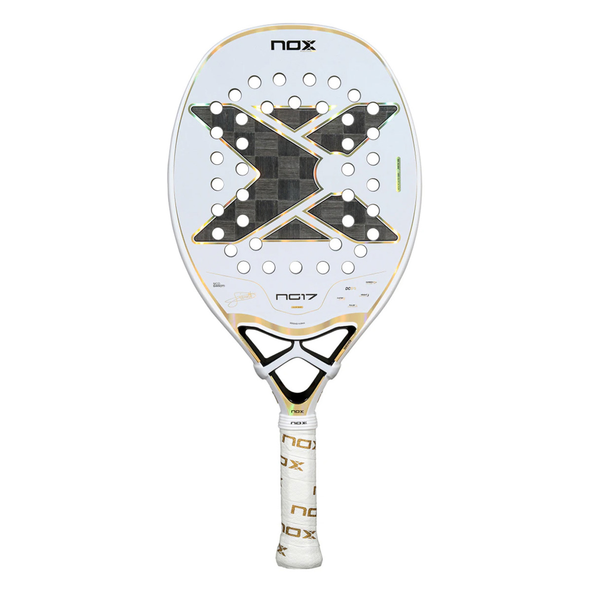 NOX NG17 Luxury 2026 by Nico Gianotti beach tennis racket