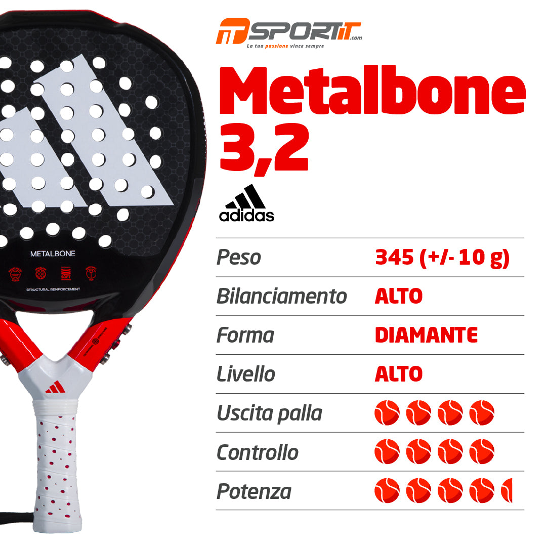 Adidas Padel Metalbone 3.2 padel racket, photo 2