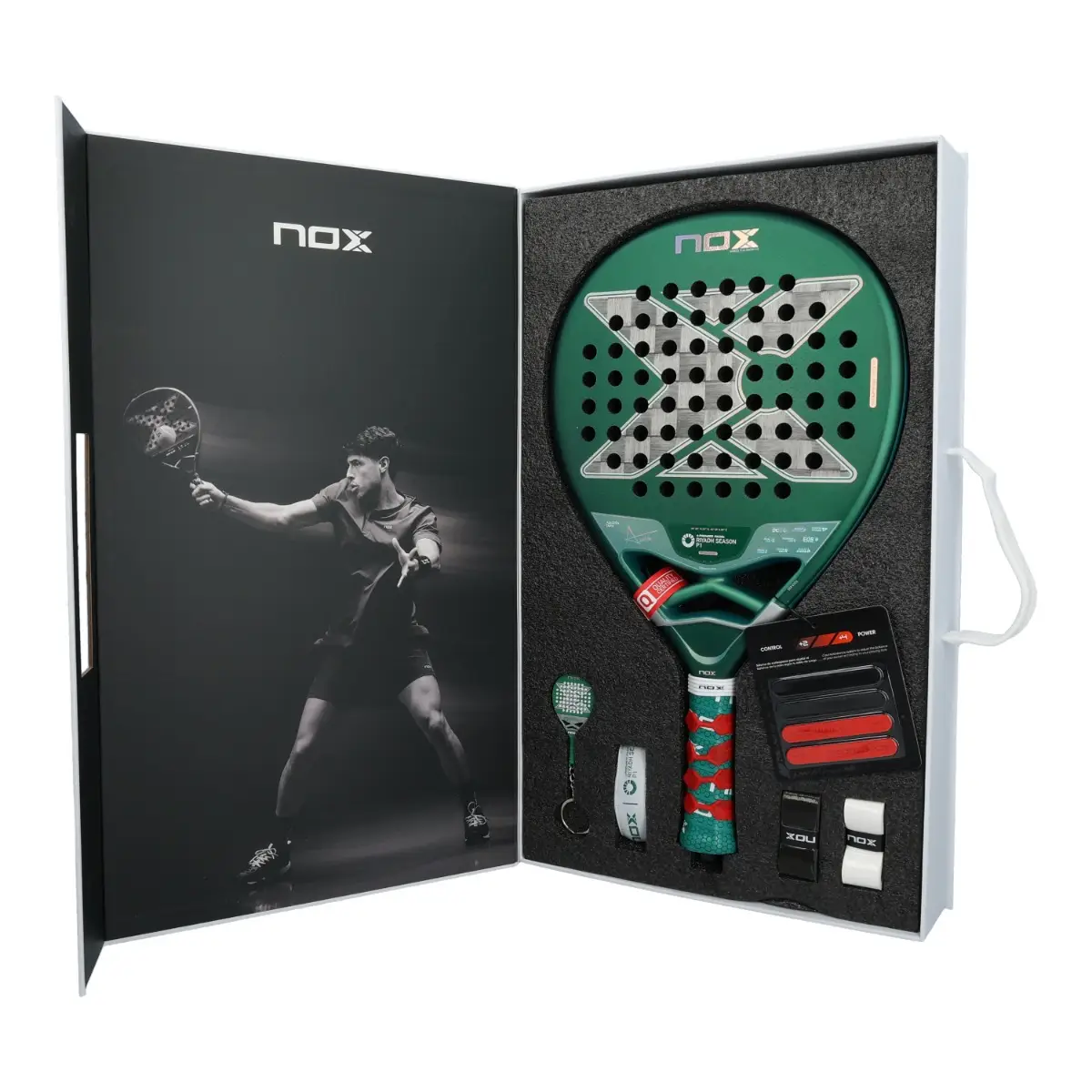 Raquete de padel NOX AT10 Genius 18K Alum Riyadh Edition 2026