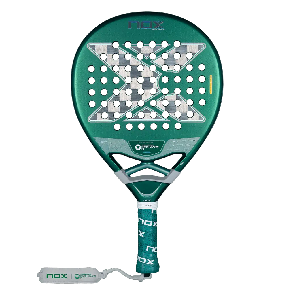 Raquete de padel NOX AT10 Genius 18K Alum Riyadh Season P1