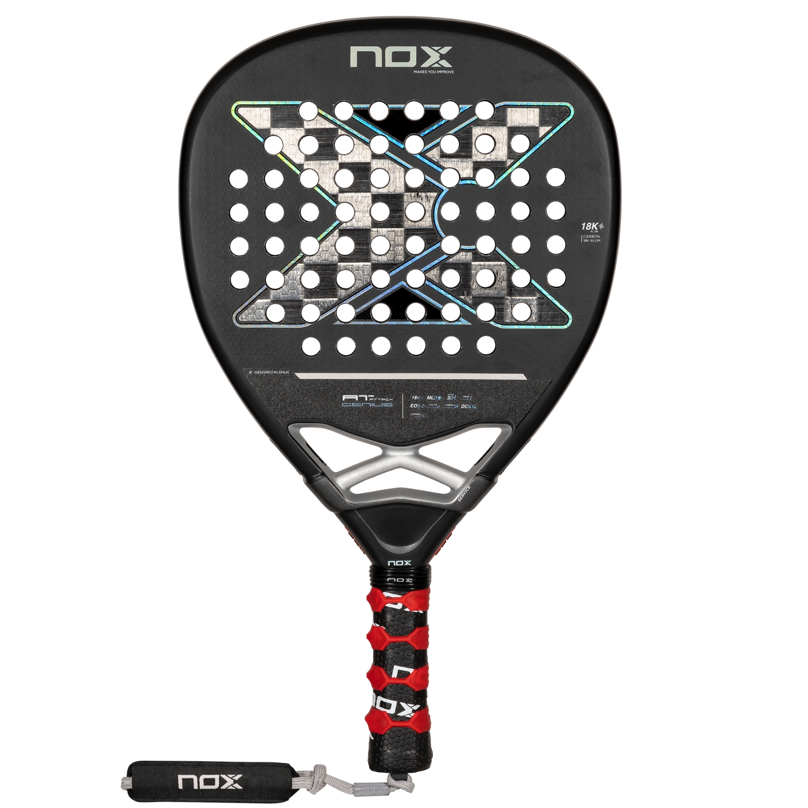 Raquete de padel NOX AT10 Genius Attack 18K 2024