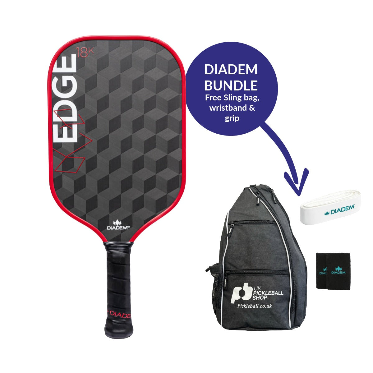 Diadem Edge 18K pickleball paddle