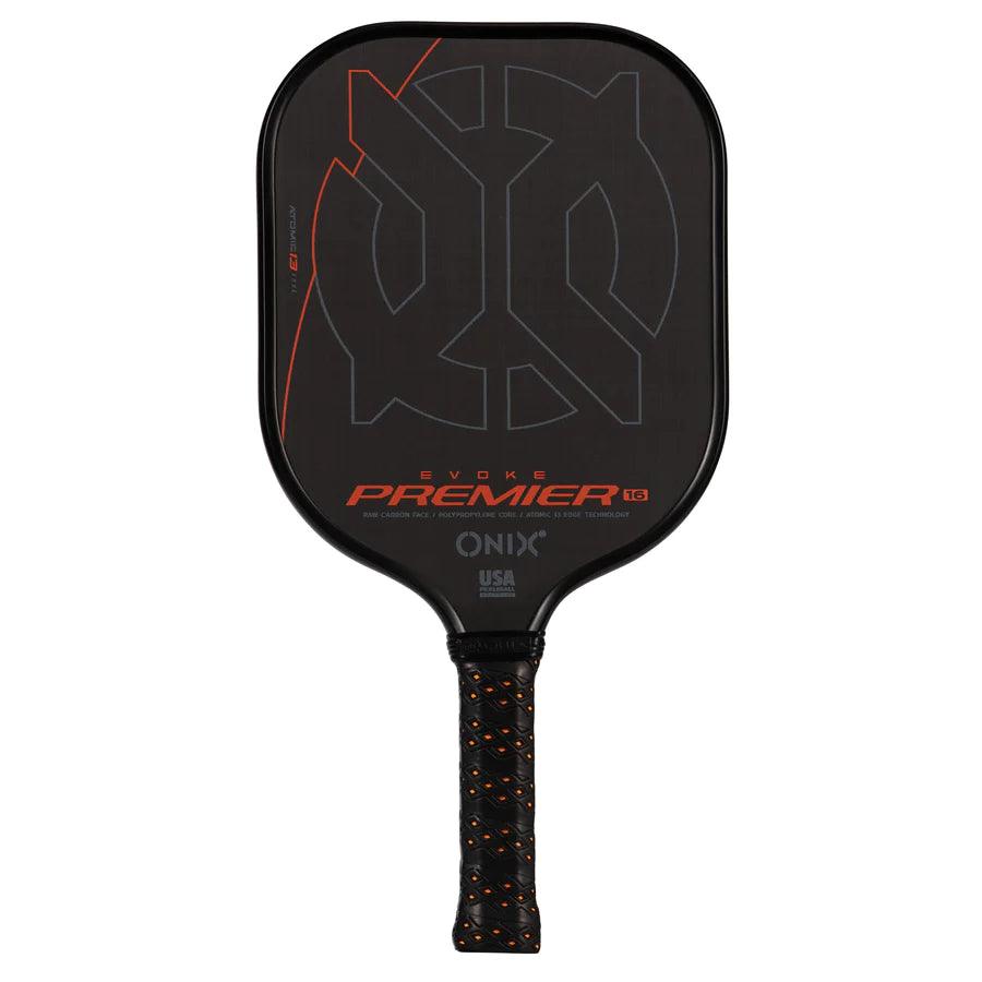 Onix Evoke Premier Raw Carbon 16mm pickleball paddle