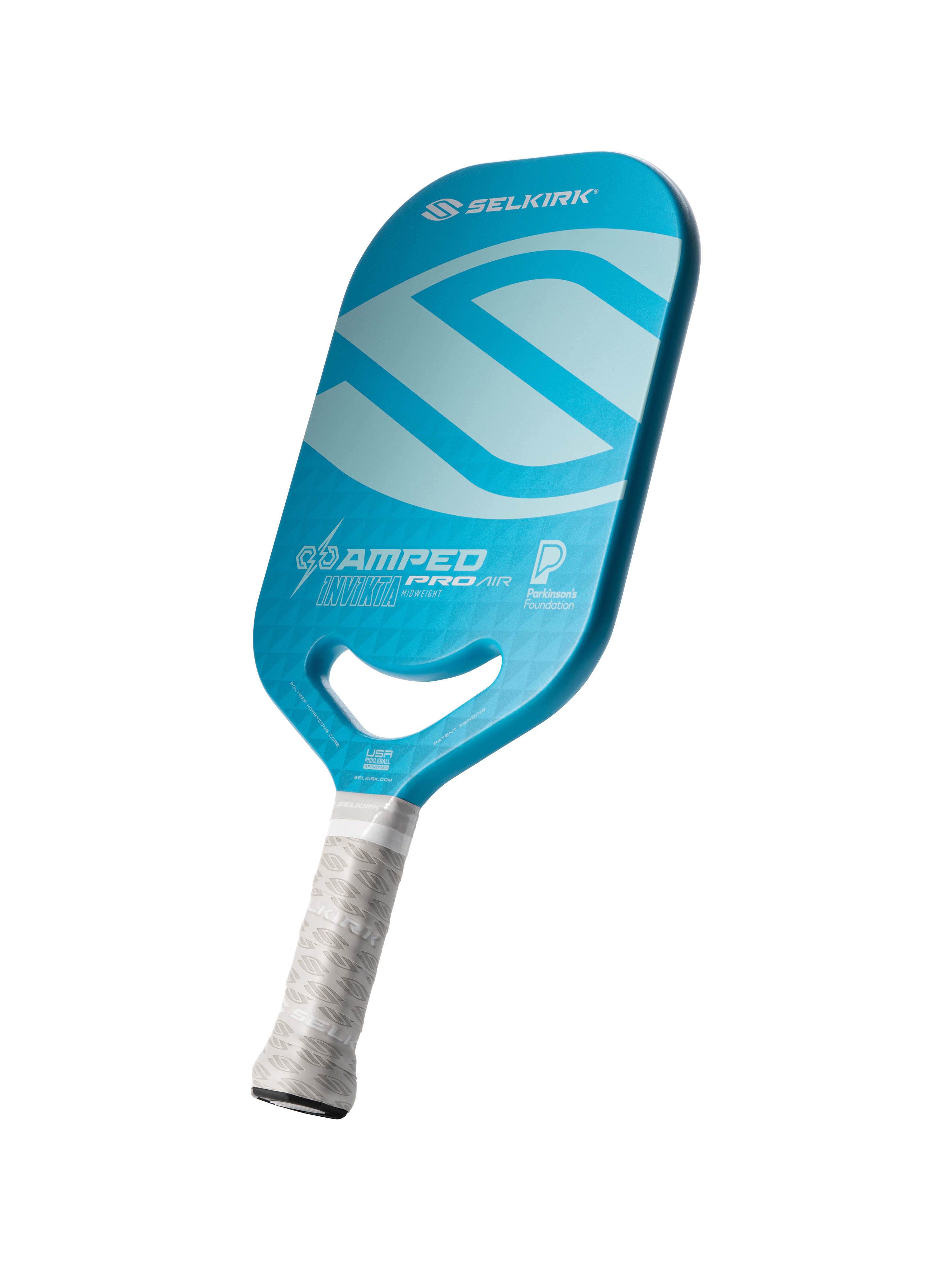 Selkirk Amped Pro Air Parkinson's Foundation Invikta pickleball paddle