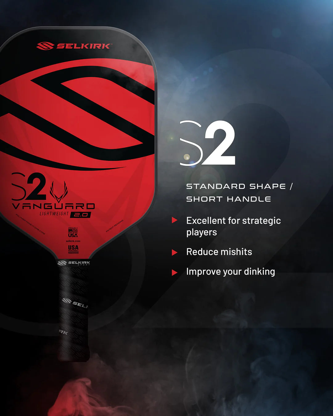 Raquete de pickleball Selkirk Vanguard Hybrid S2 2.0, foto 2