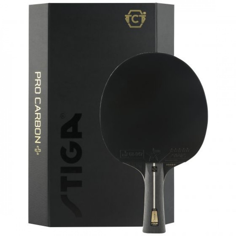 Raquete de tênis de mesa Stiga Pro Carbon Plus 5 Star