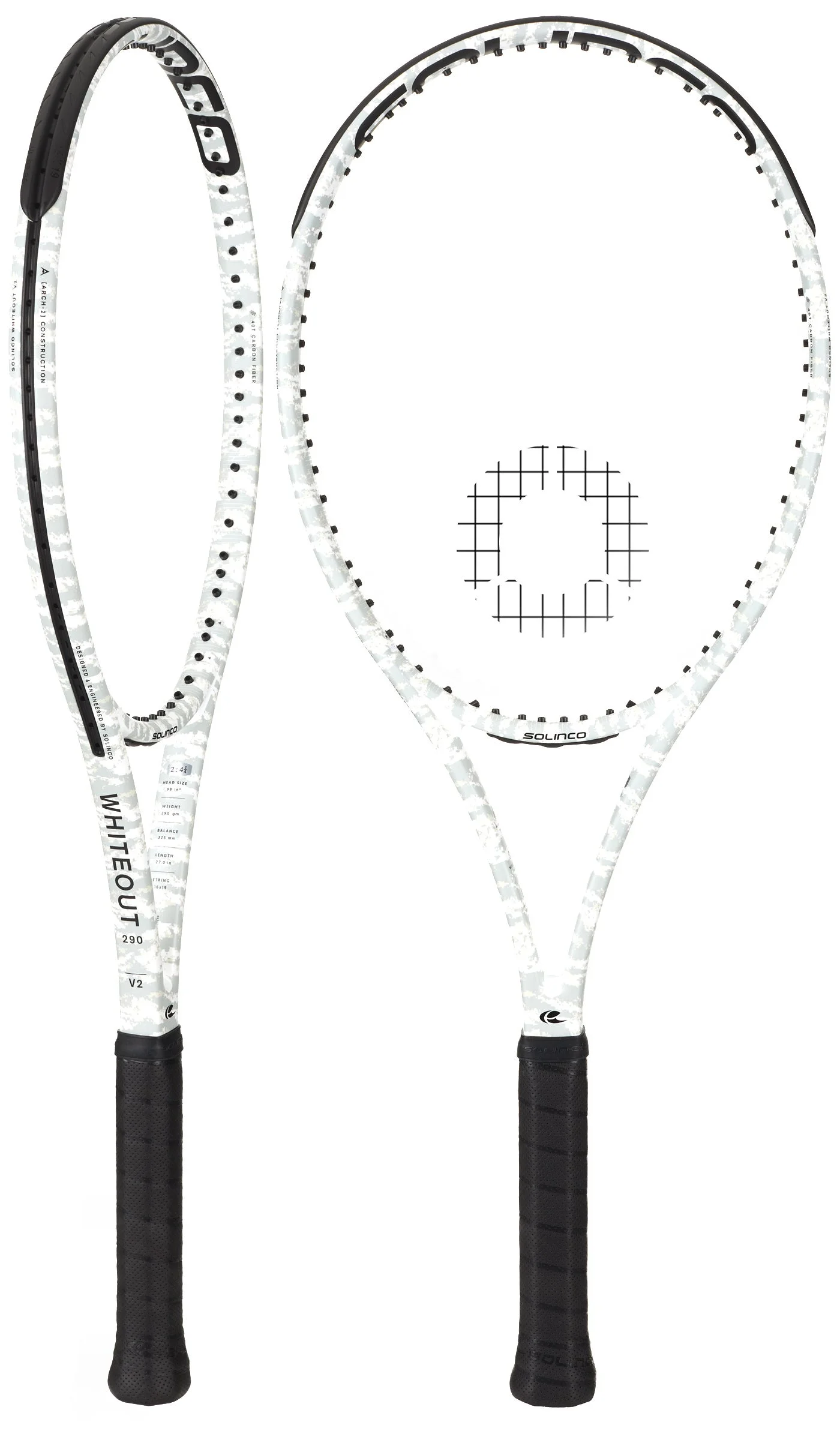 Raquete de tênis Solinco Whiteout 290 Camo V2