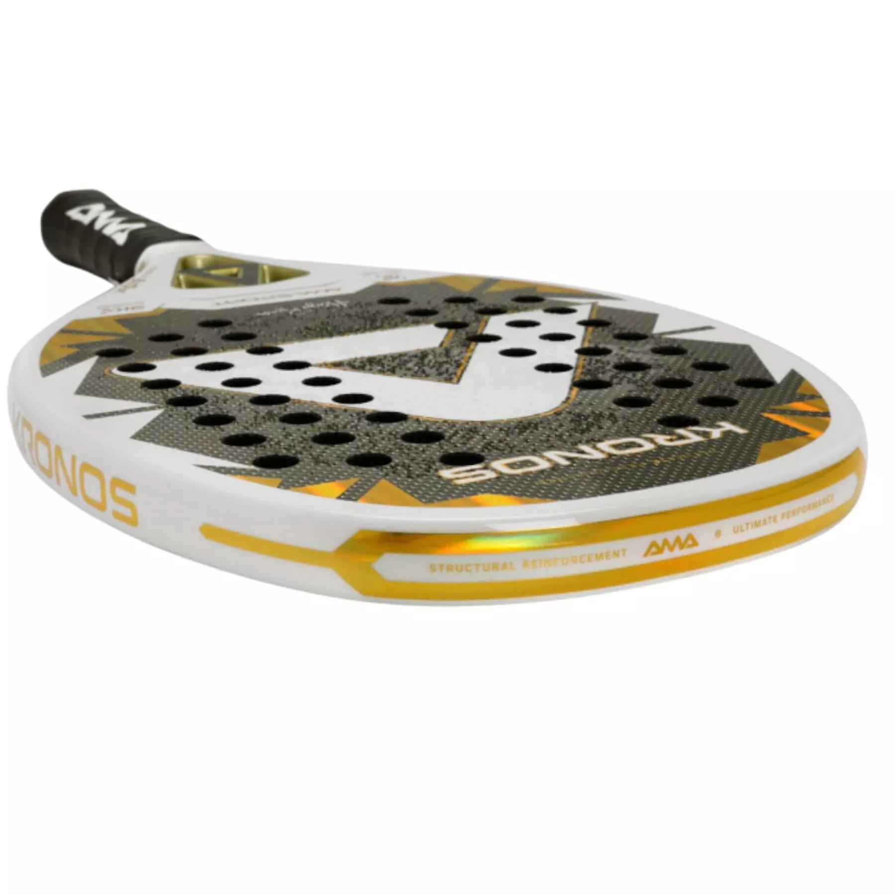 Raquete de beach tennis Ama Sport Kronos White Titanium Hugo Russo, foto 2