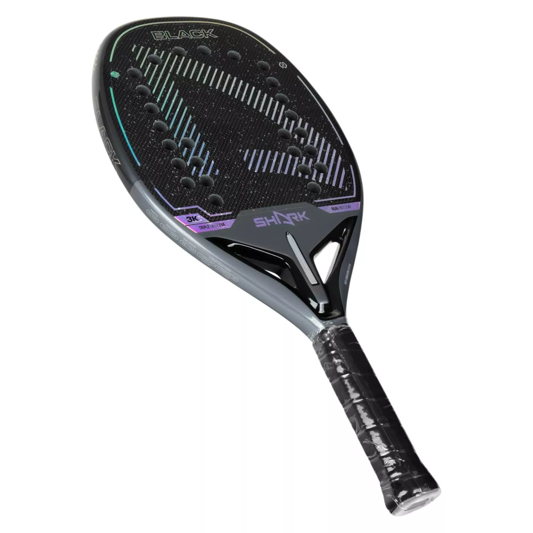 Raquete de beach tennis Shark Black 2026, foto 2