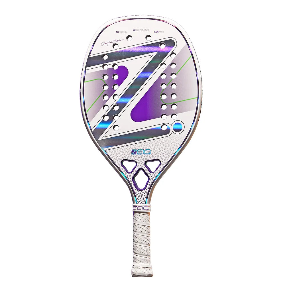 ZEIQ Pro Violet White Douglas Collani 2026 beach tennis racket