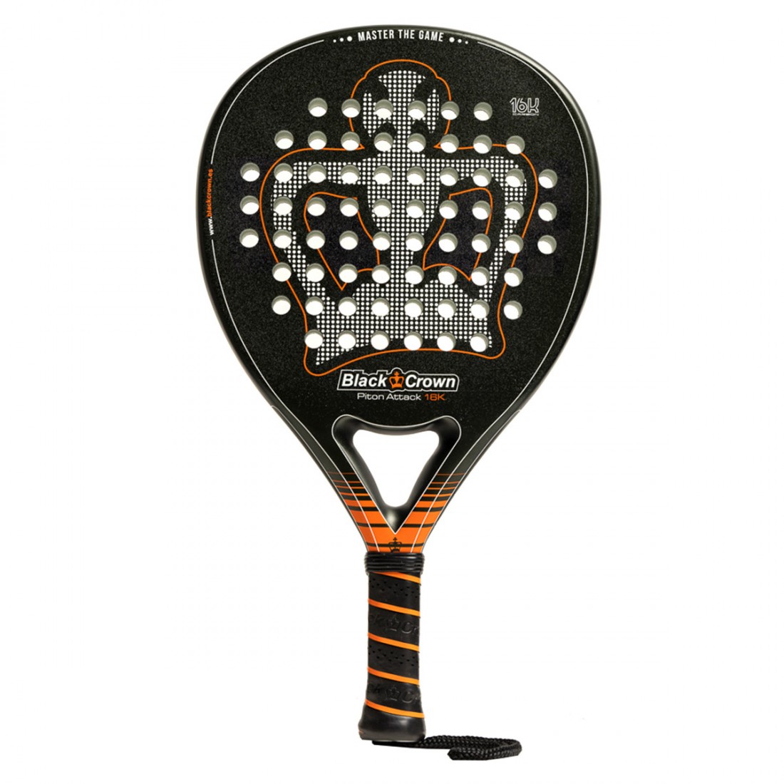 Raquete de padel Black Crown Piton Attack 16K 2023