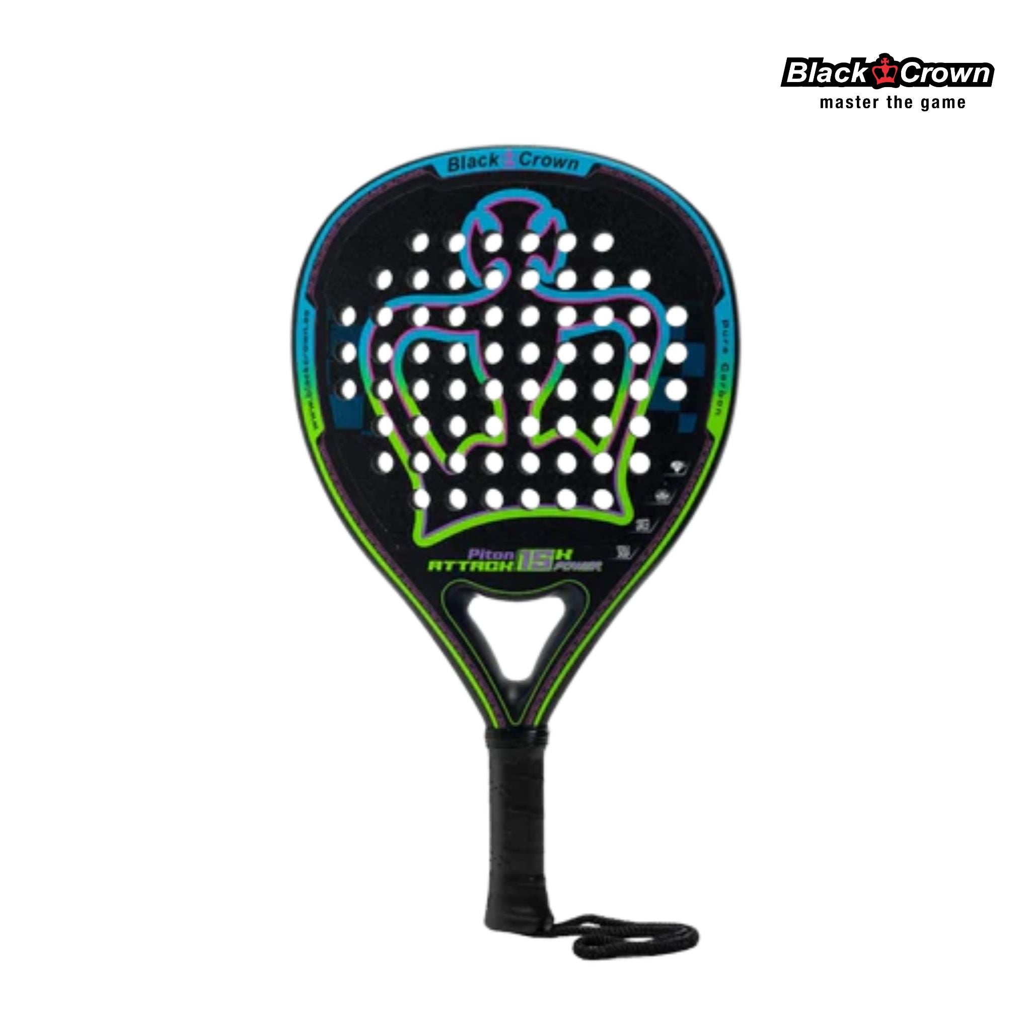Raquete de padel Black Crown Piton Attack 15K Power 2024
