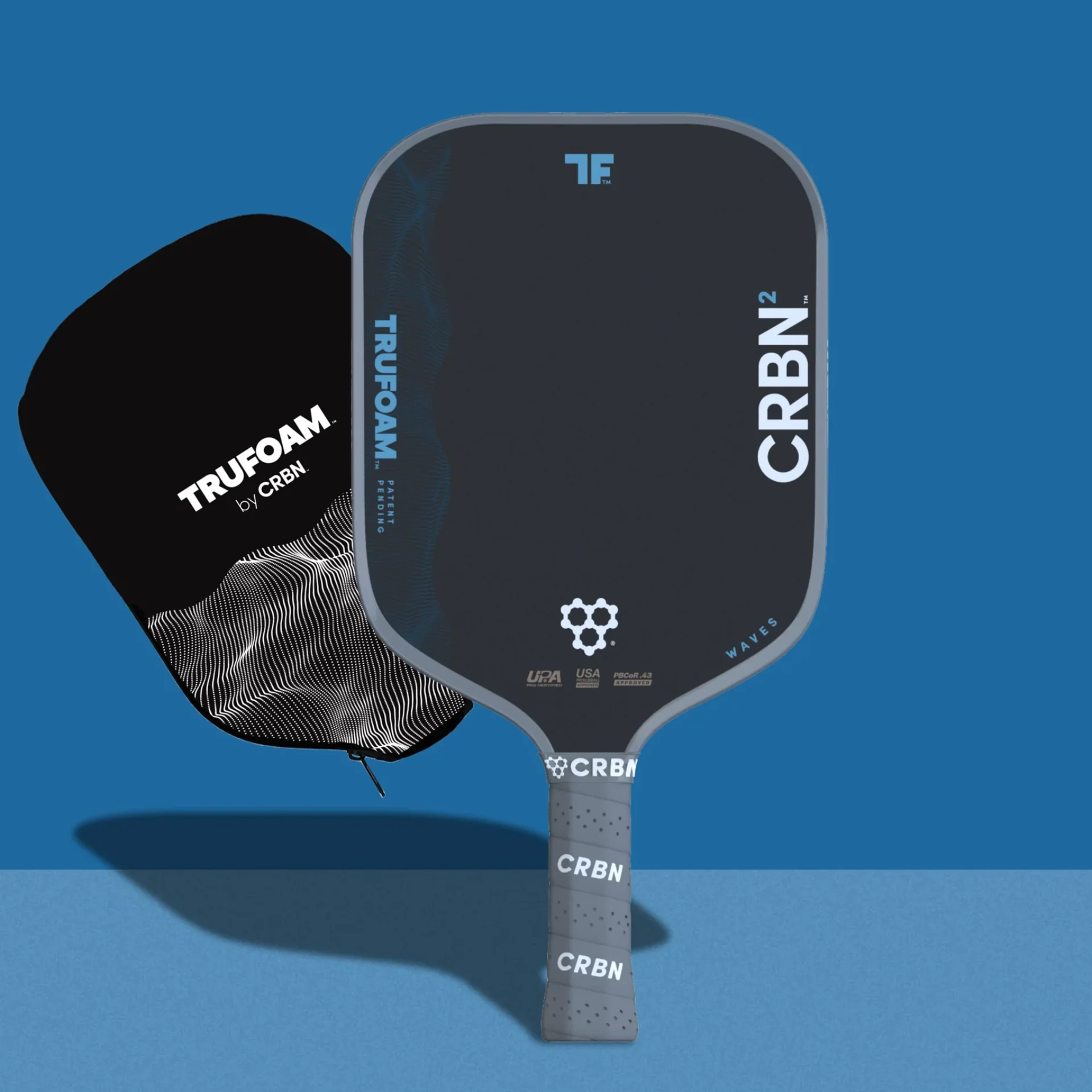 CRBN TruFoam Waves Square pickleball paddle, photo 2