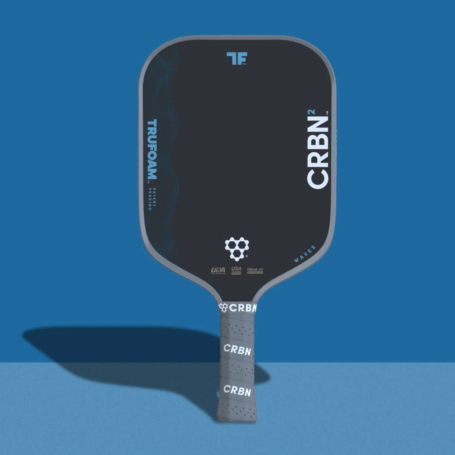 CRBN TruFoam Waves Square pickleball paddle