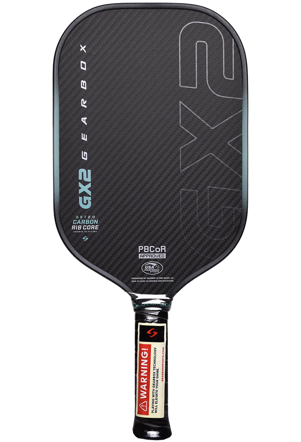 Gearbox GX2 Elongated 16mm pickleball paddle