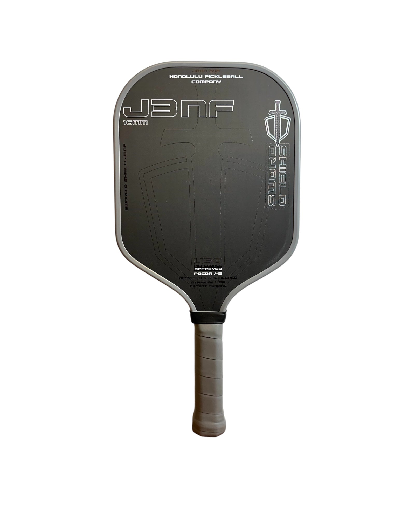 Honolulu Sword & Shield J3NF pickleball paddle
