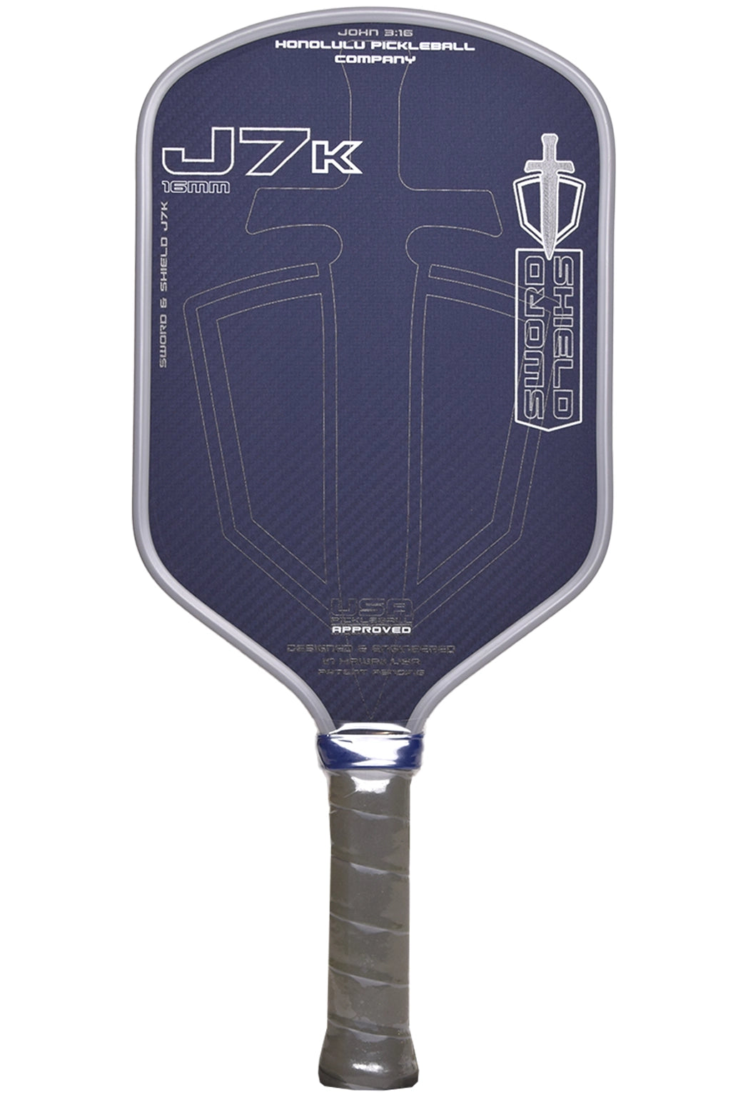 Honolulu Sword & Shield J7K pickleball paddle