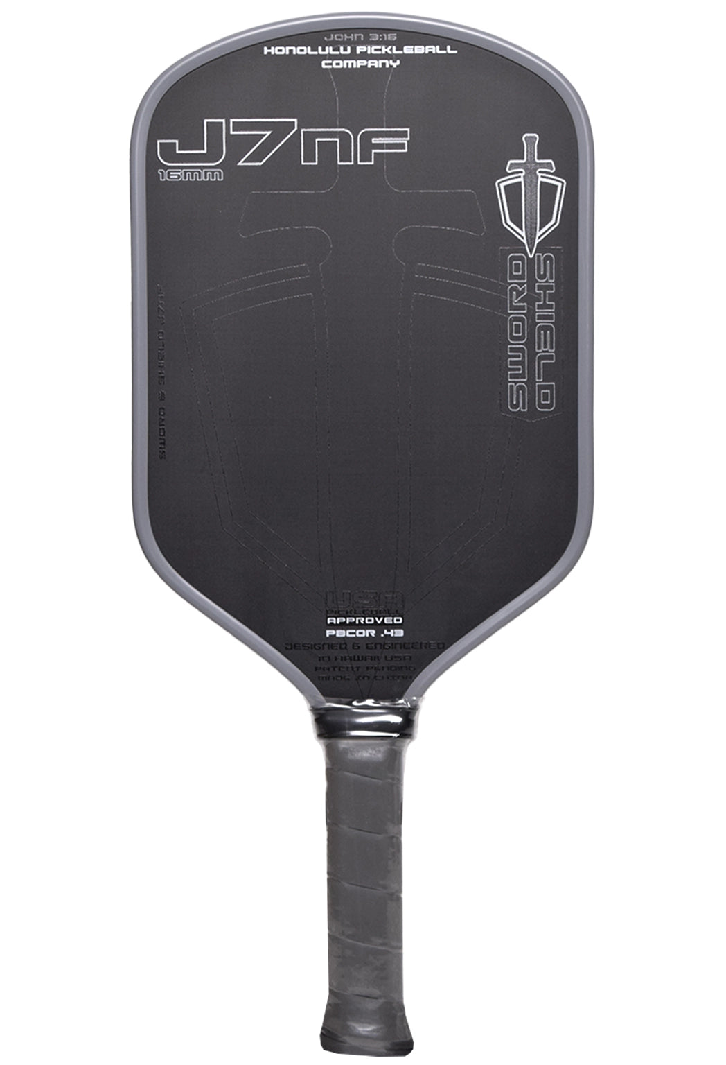 Honolulu Sword & Shield J7NF pickleball paddle