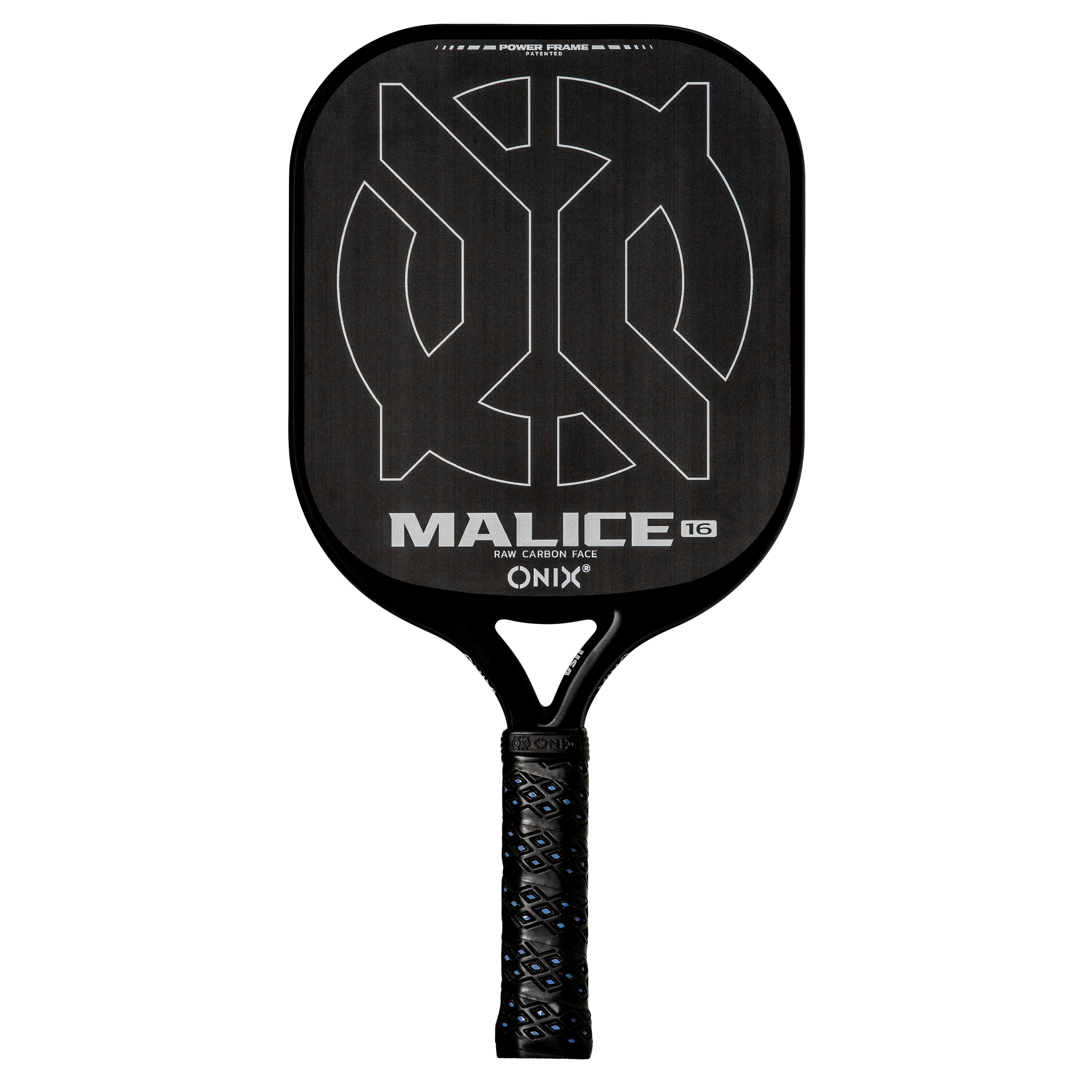Onix Malice Open Throat Raw Carbon 16mm pickleball paddle
