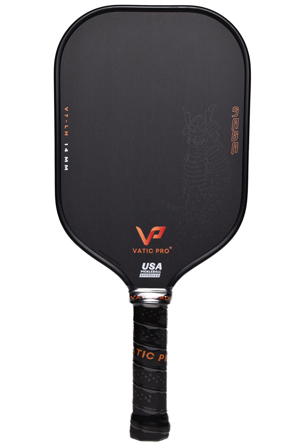 Vatic Pro Saga Blackout Samurai 14mm pickleball paddle