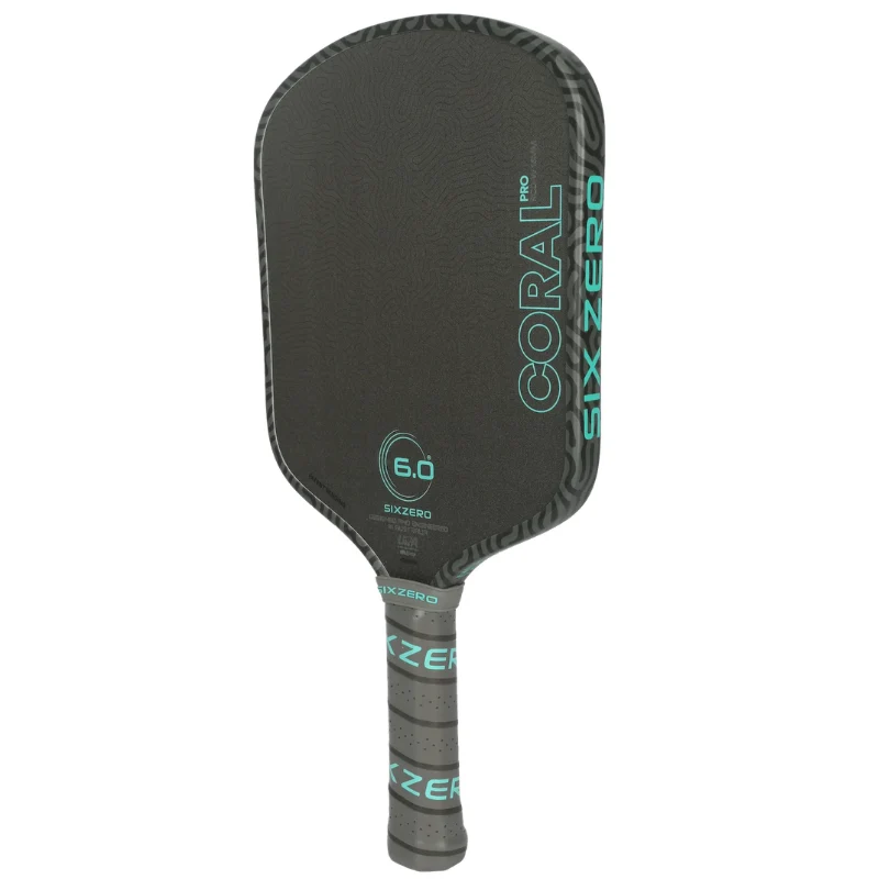 Six Zero Coral Pro 16mm Widebody pickleball paddle, photo 2