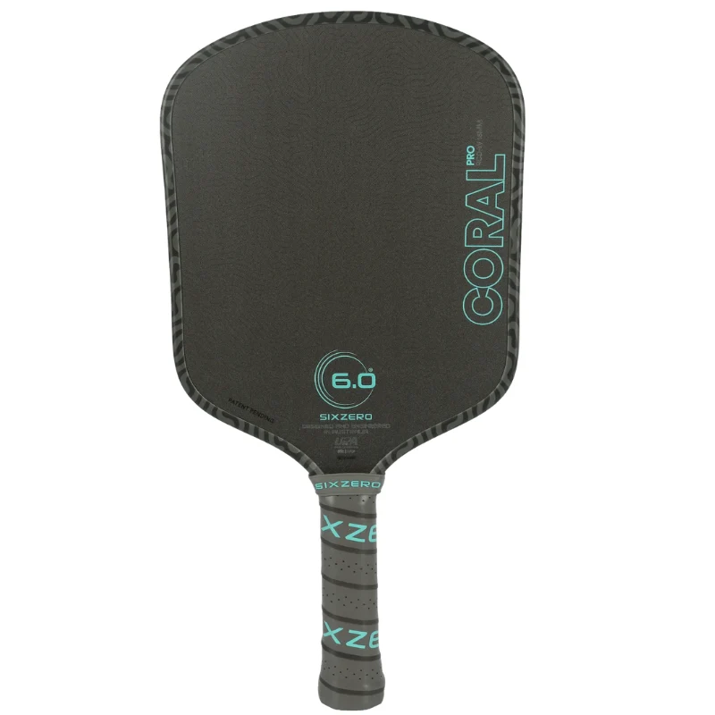Six Zero Coral Pro 16mm Widebody pickleball paddle