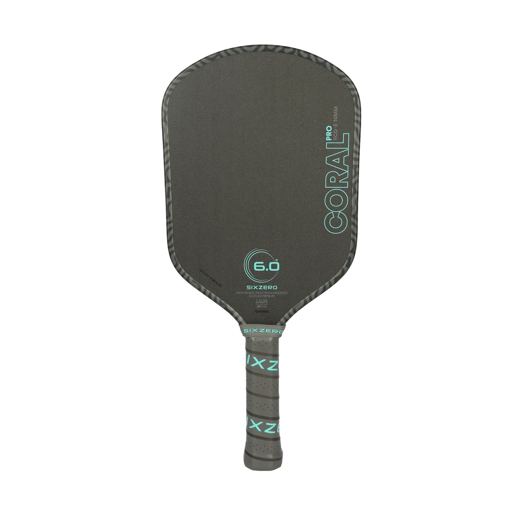 Six Zero Coral Pro 16mm Elongated pickleball paddle