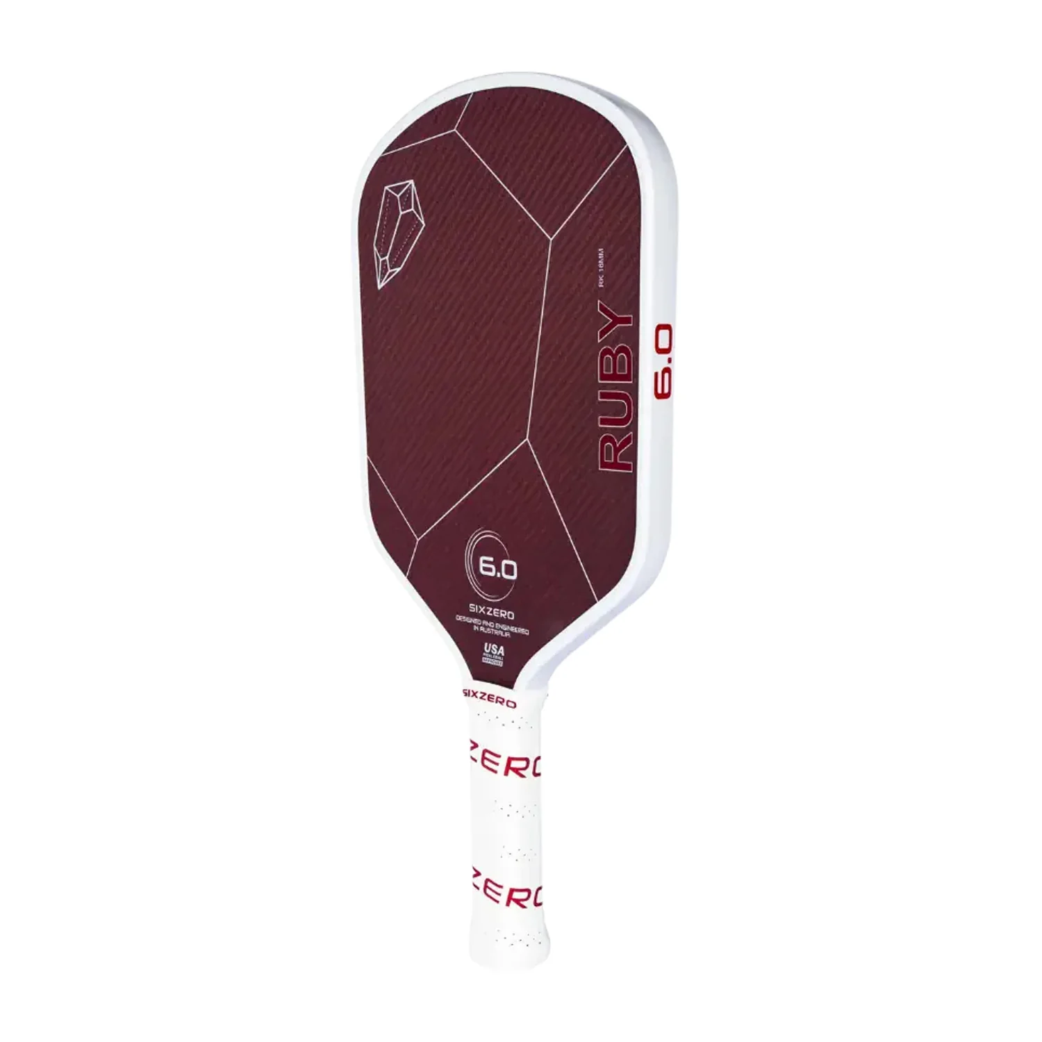 Six Zero Ruby 14mm pickleball paddle, photo 2