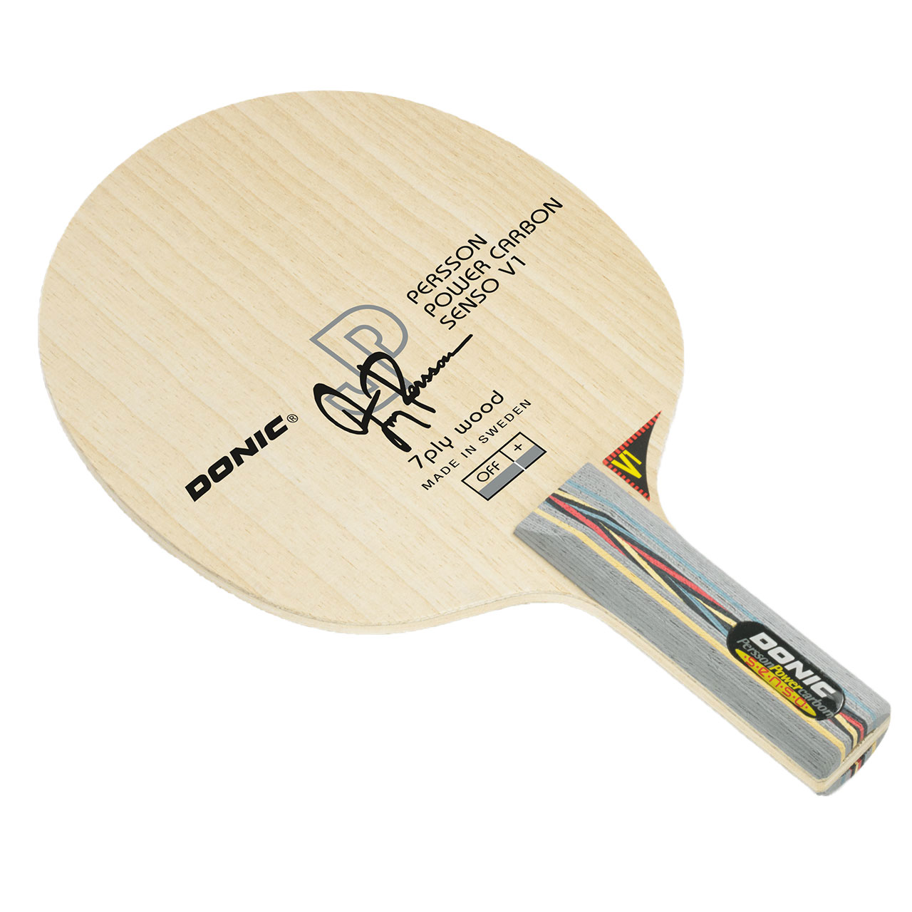 Raquete de tênis de mesa Donic Persson Power Carbon