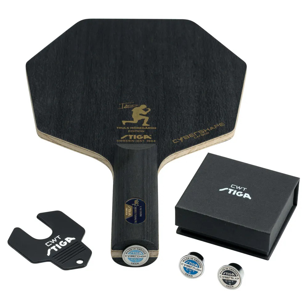 Raquete de tênis de mesa Stiga Cybershape Carbon CWT Truls Edition, foto 2