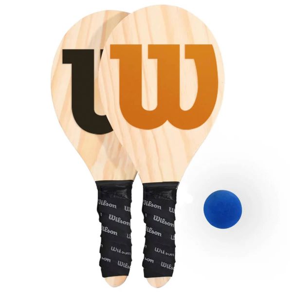Wilson Kit Frescobol Logo W com Capa Mesh II frescobol paddle