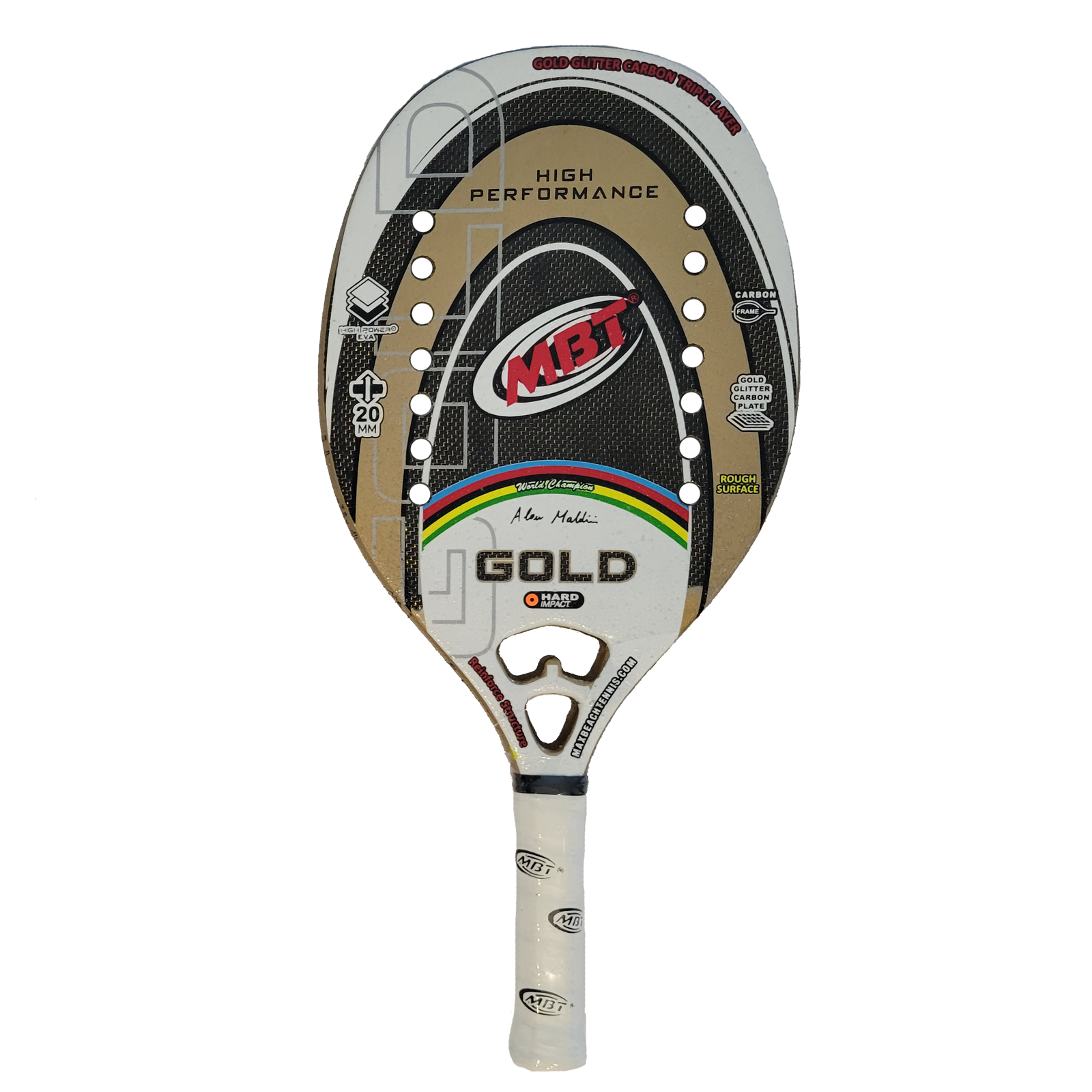 Raquete de beach tennis MBT Gold 2022