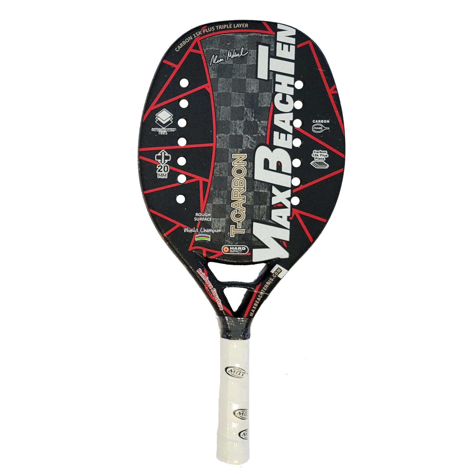 Raquete de beach tennis MBT T-Carbon 2022