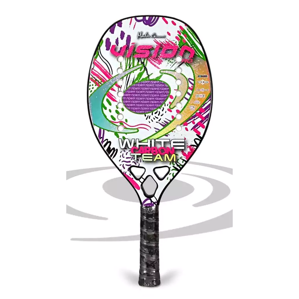 Raquete de beach tennis Vision White Carbon Team 2023, foto 2