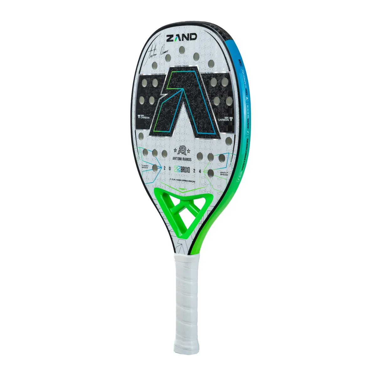 Raquete de beach tennis Zand Z Wizard Bruxo White Antomi Ramos 2024, foto 2