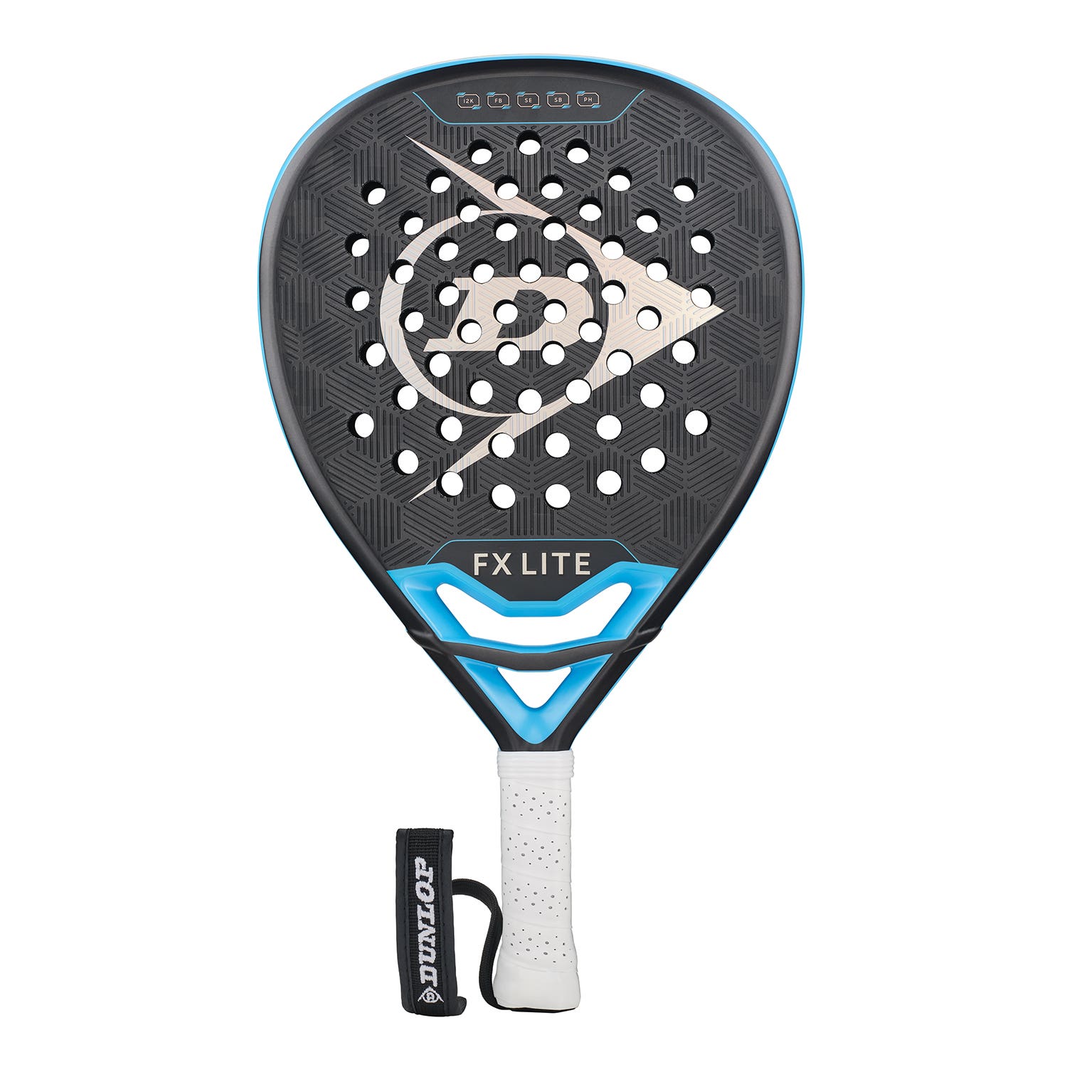 Raquete de padel Dunlop FX Lite Gun Metal Metallic