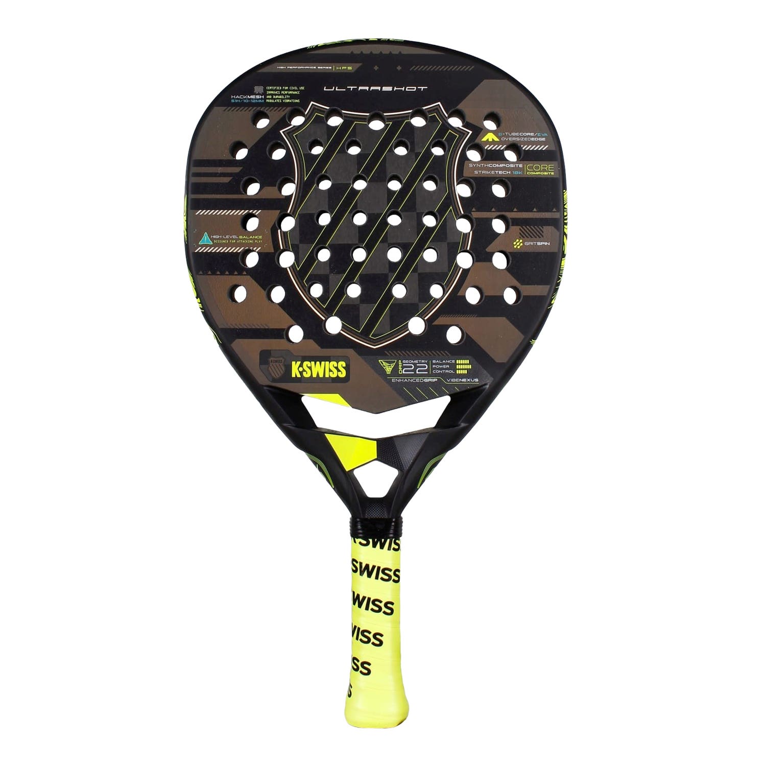 Raquete de padel K-Swiss Ultrashot 18K