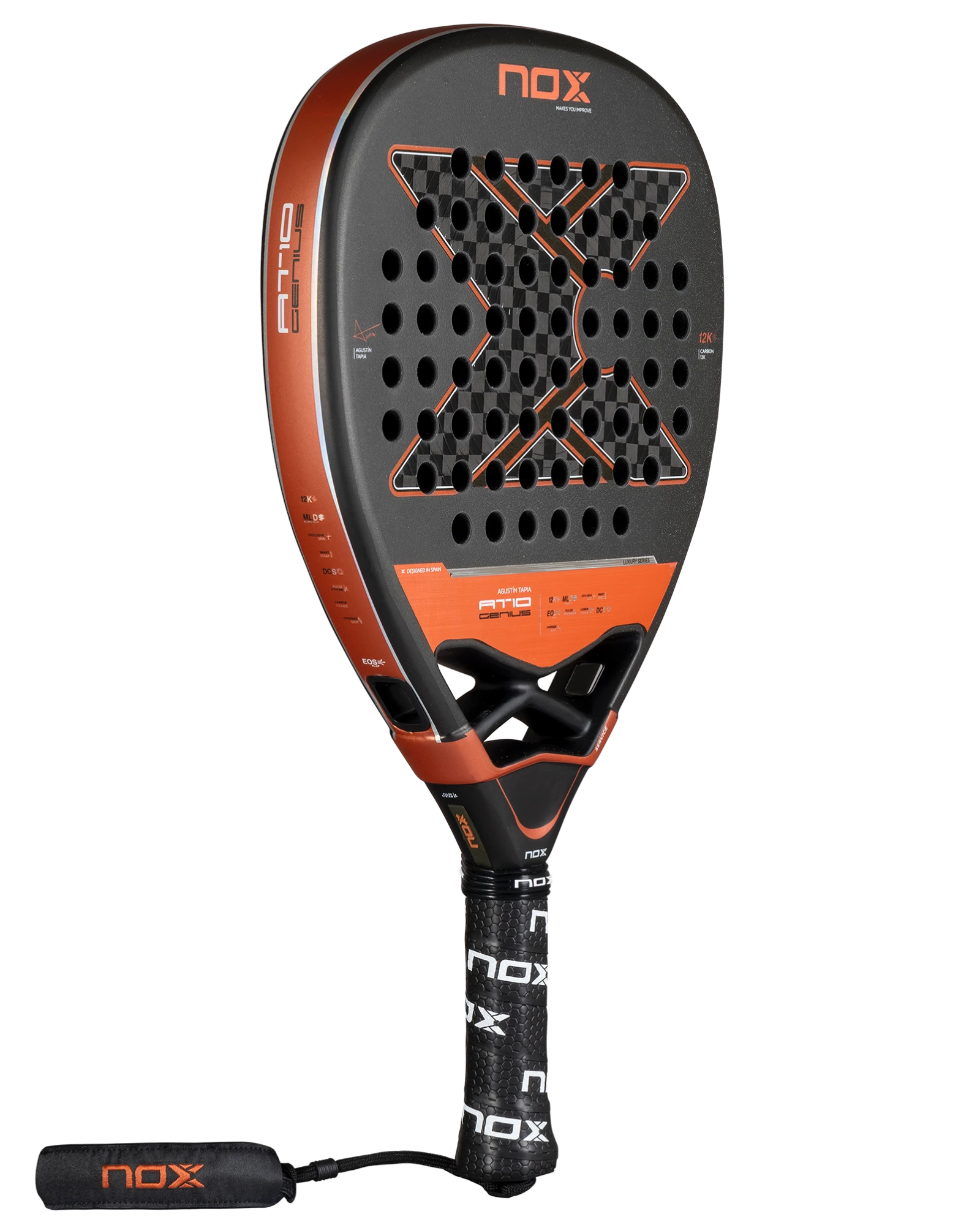 Raquete de padel NOX AT10 Luxury Genius Attack 12K 2025, foto 2