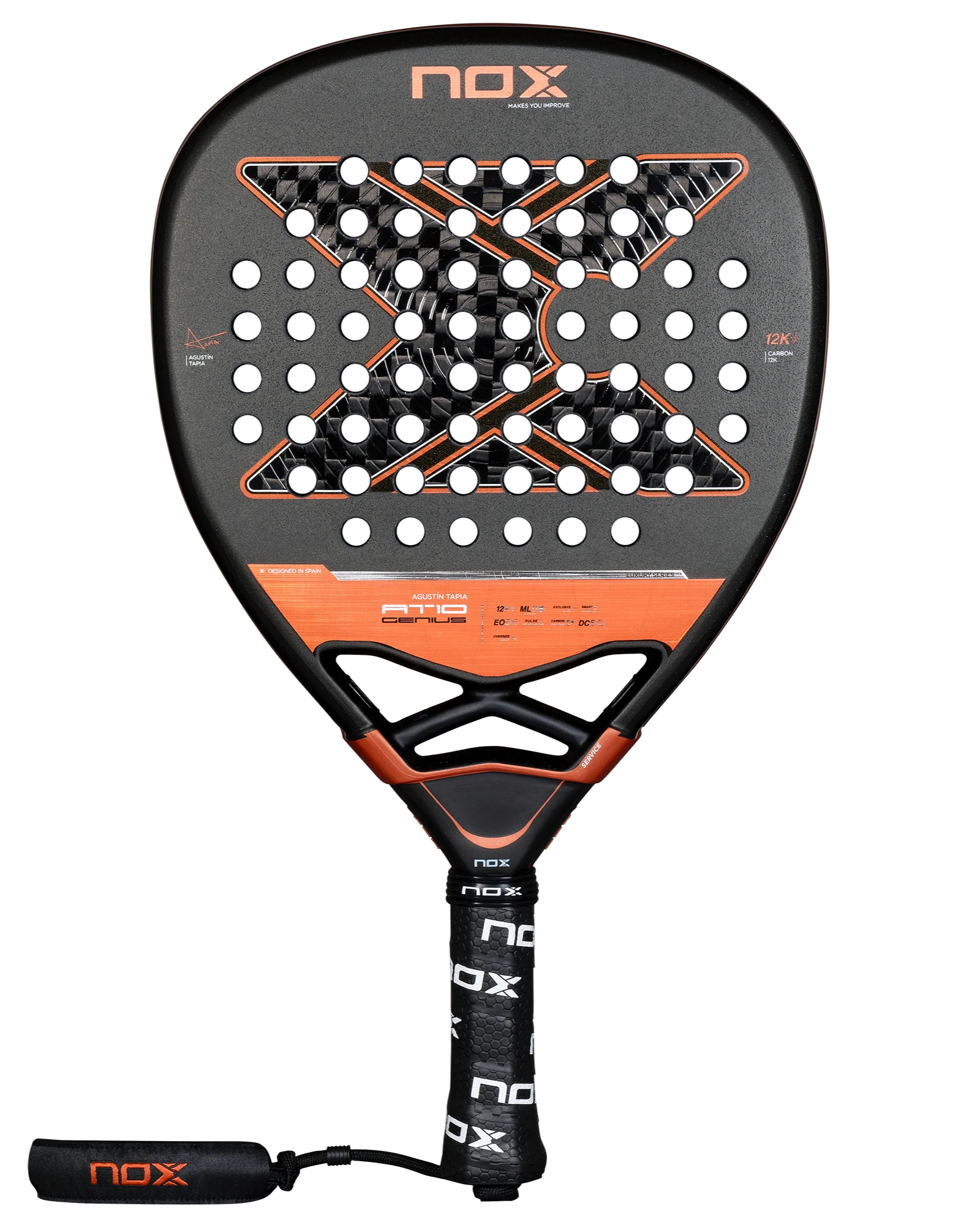 Raquete de padel NOX AT10 Luxury Genius Attack 12K 2025