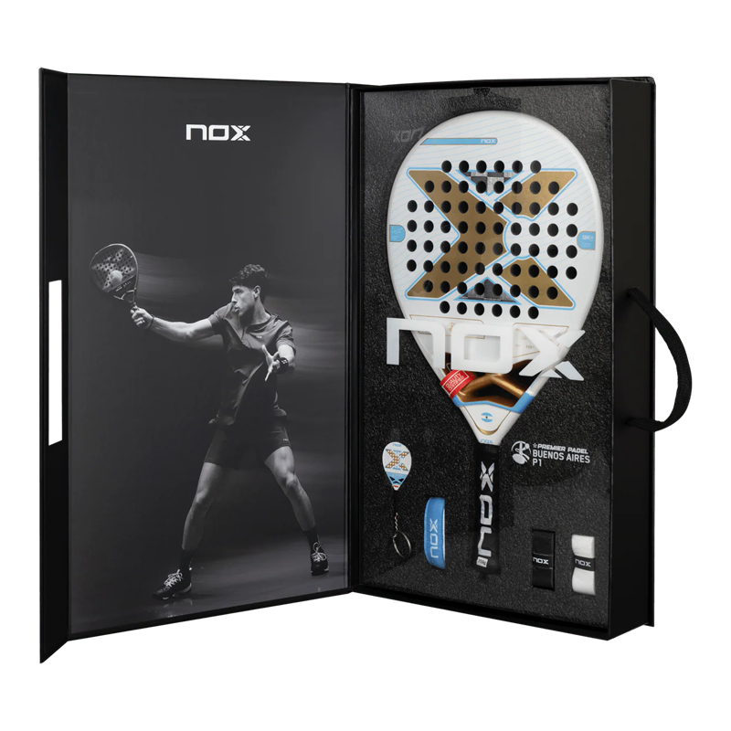 Raquete de padel NOX AT10 Luxury Genius 18K Alum Edicion Especial Buenos Aires