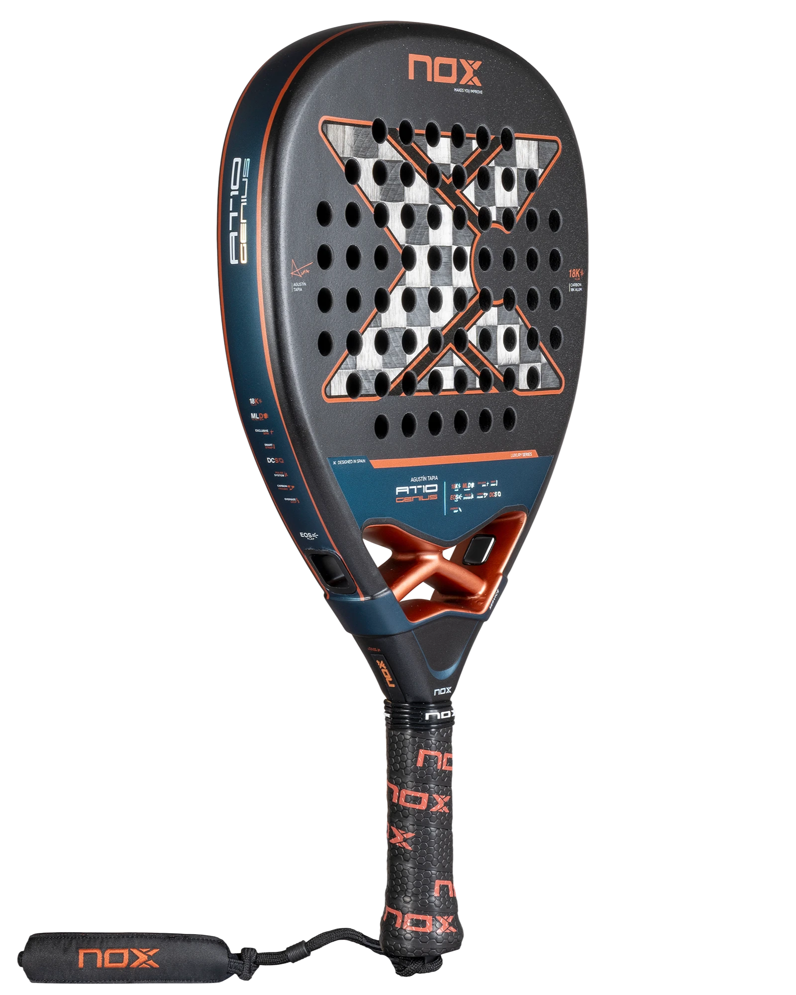 Raquete de padel NOX AT10 Luxury Genius Attack 18K Alum 2025, foto 2