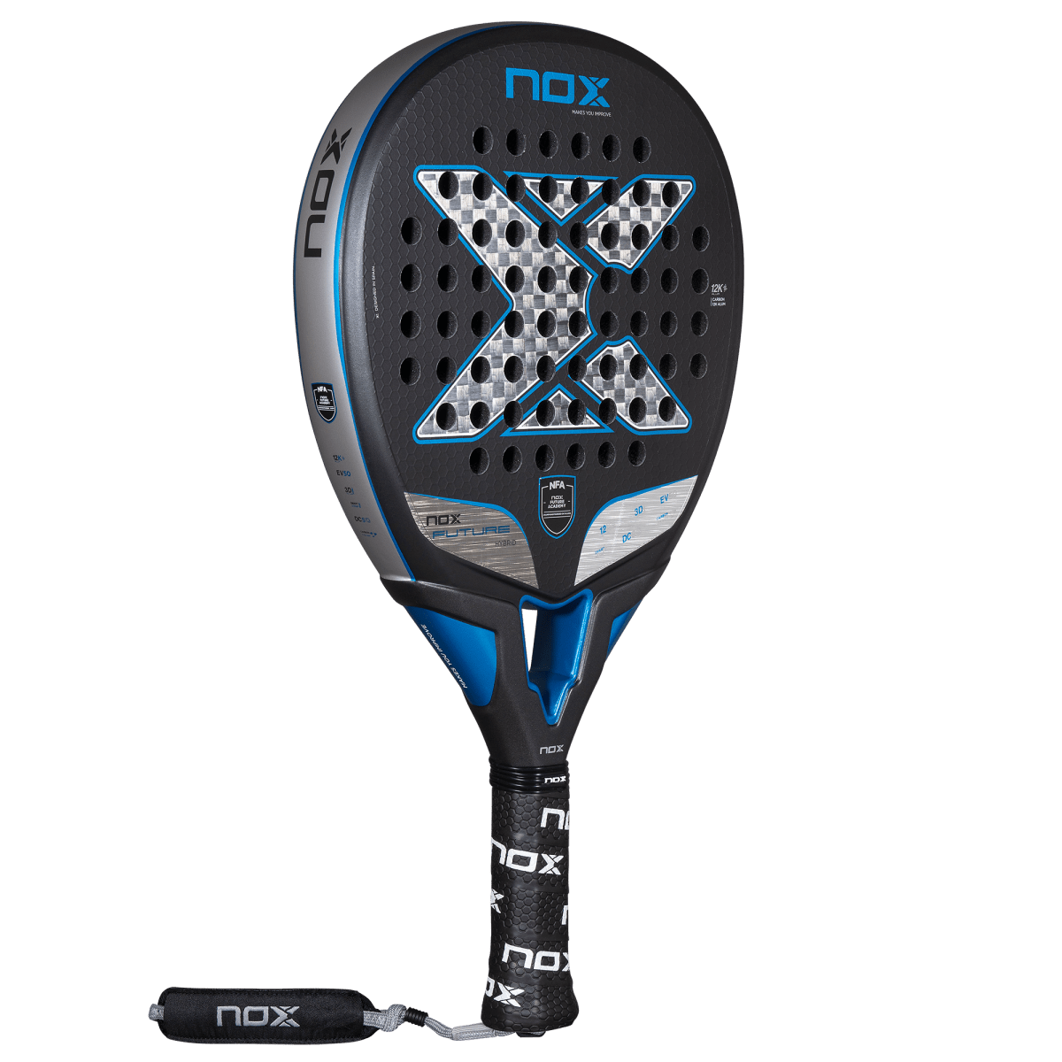 Raquete de padel NOX Future Hybrid 12K Alum 2025, foto 2