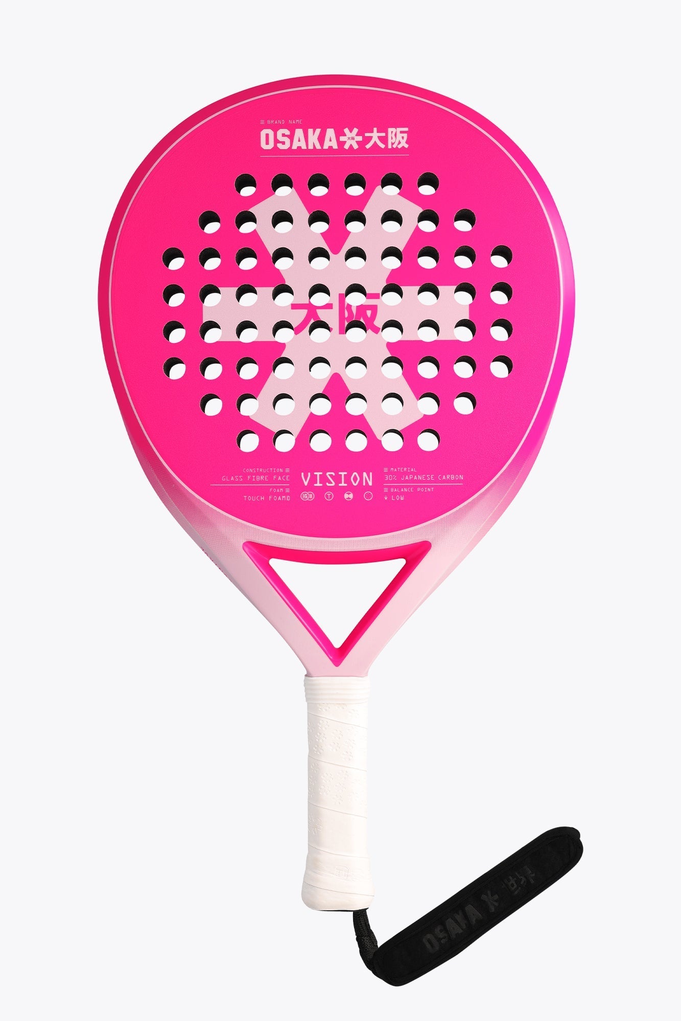 Raquete de padel Osaka Vision Control Electric Fuchsia