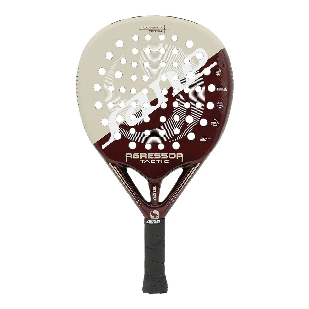 Raquete de padel Sane Agressor Tactic Fiber