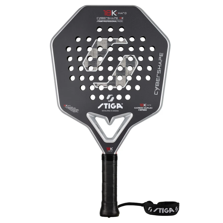Raquete de padel Stiga 18K X Hard Cybershape