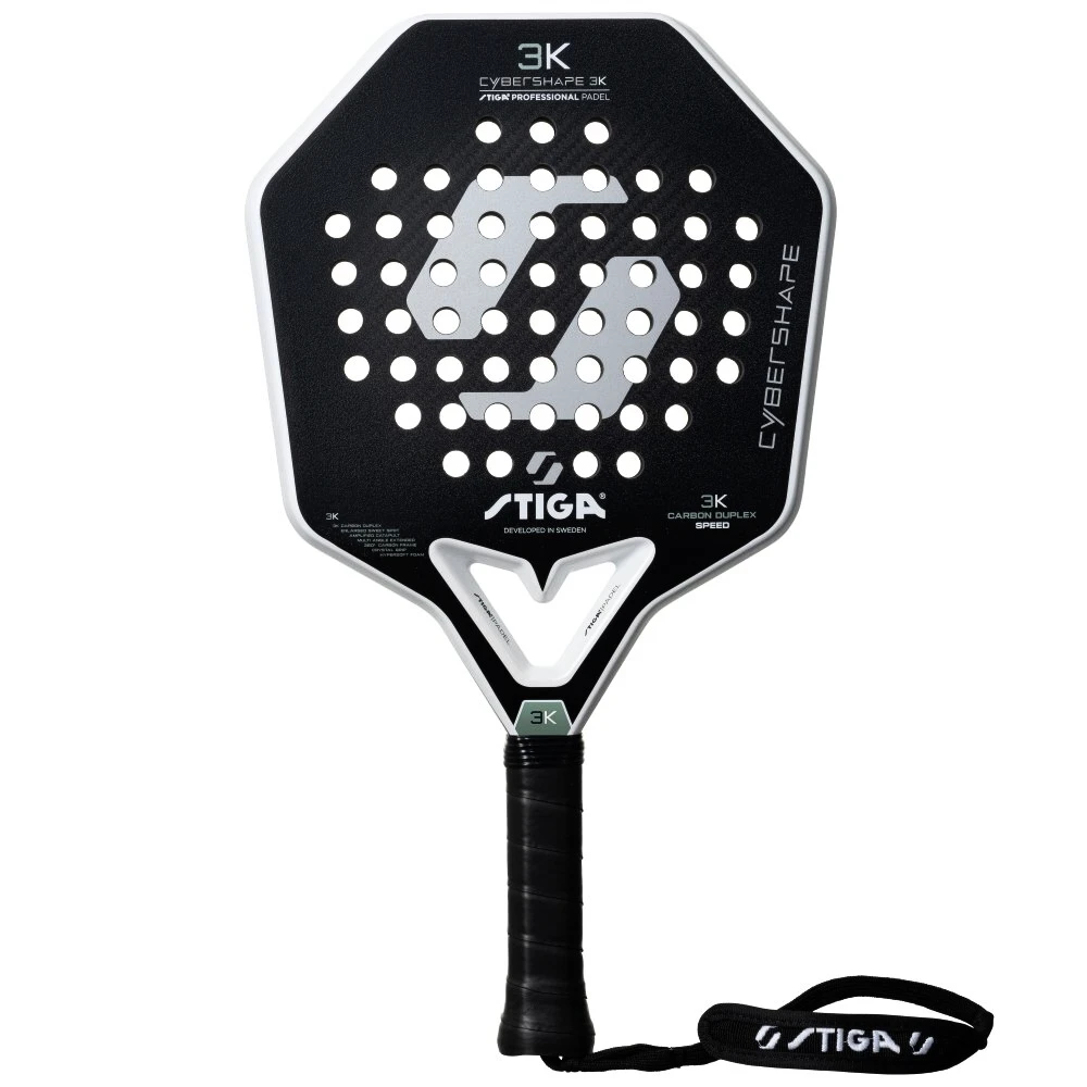 Raquete de padel Stiga 18K Hard Cybershape