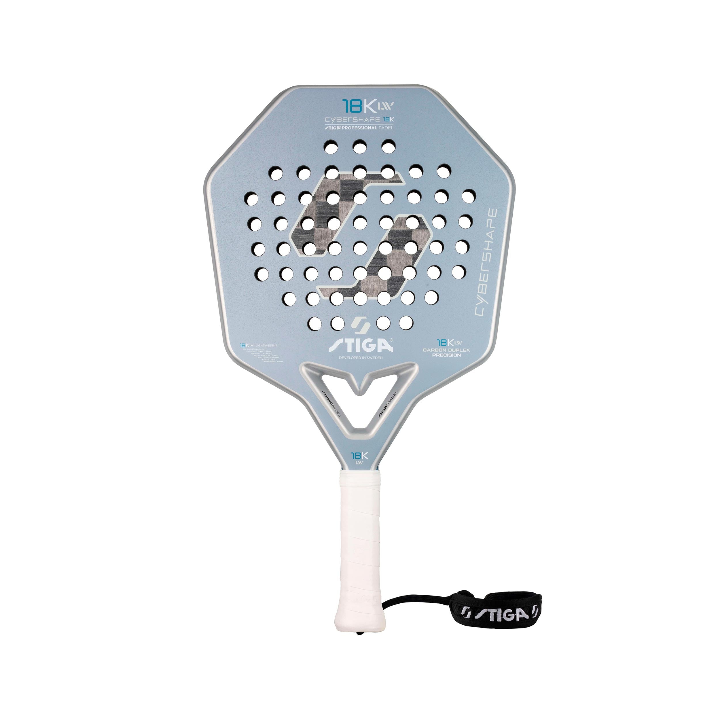 Raquete de padel Stiga 18K LW 2 Cybershape