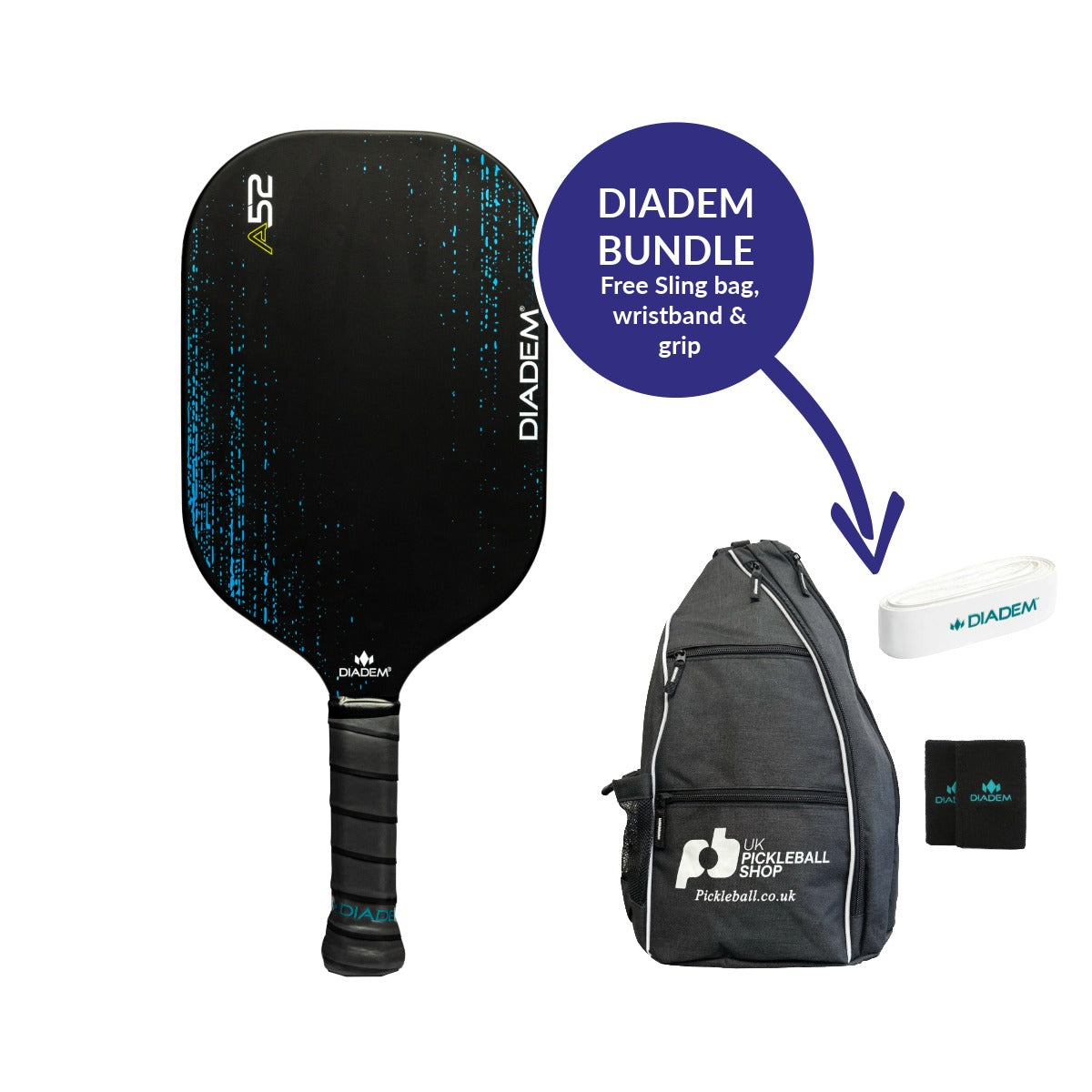 Diadem A52 pickleball paddle