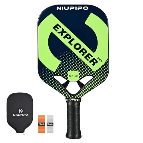 Raquete de pickleball Niupipo Pro 2024 Carbon Fiber Textured